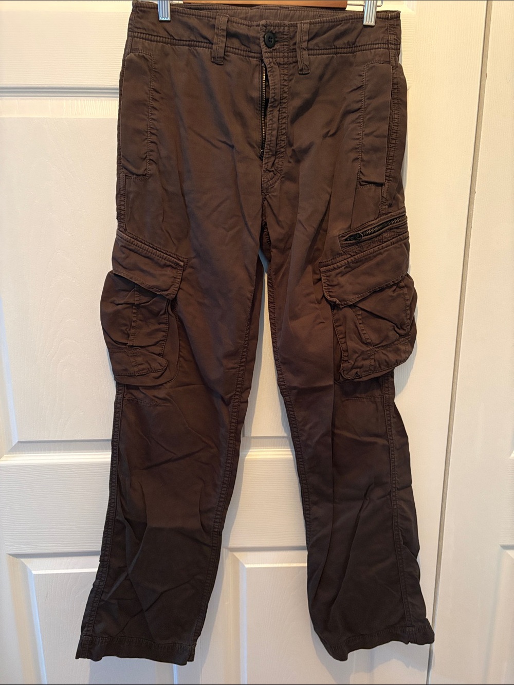 Lucky Brand Women's Straight Leg Cargo Pants in Brown